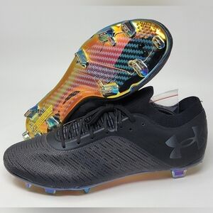 Under Armour UA Shadow Pro FG Black Soccer Cleats Men's 3025643 002 Size 12 New